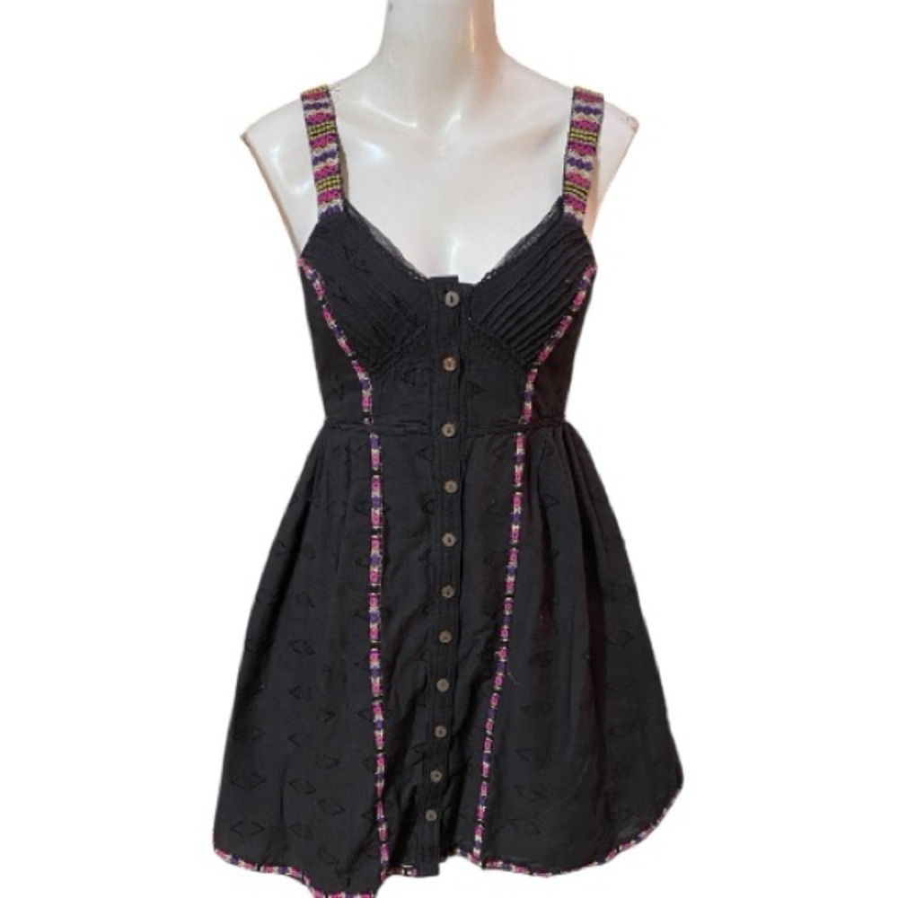 Free People Romantics Yippie Gypsy Embroidered Sundress Size XS